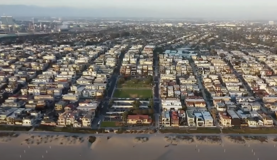 Bruce's Beach aerial view