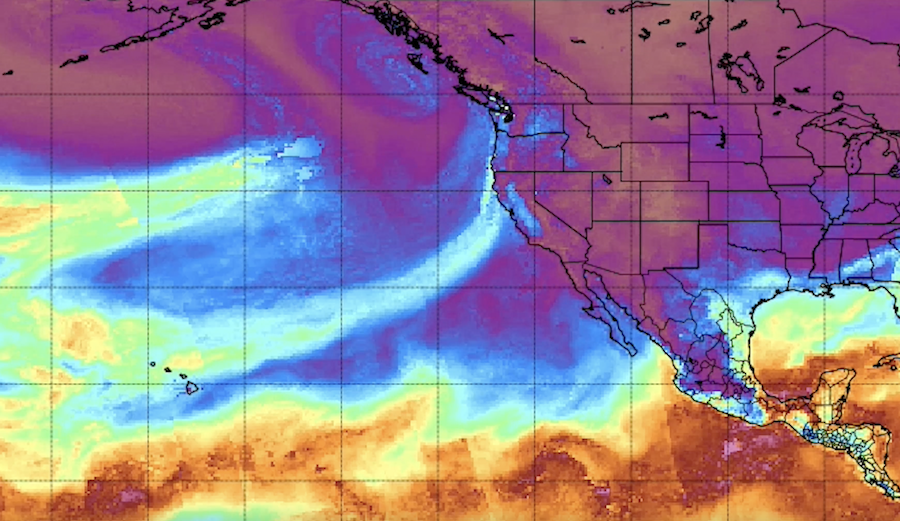 Atmospheric River Satellite Image