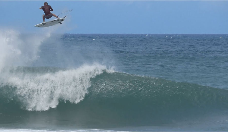 John John Florence surfing on North Shore