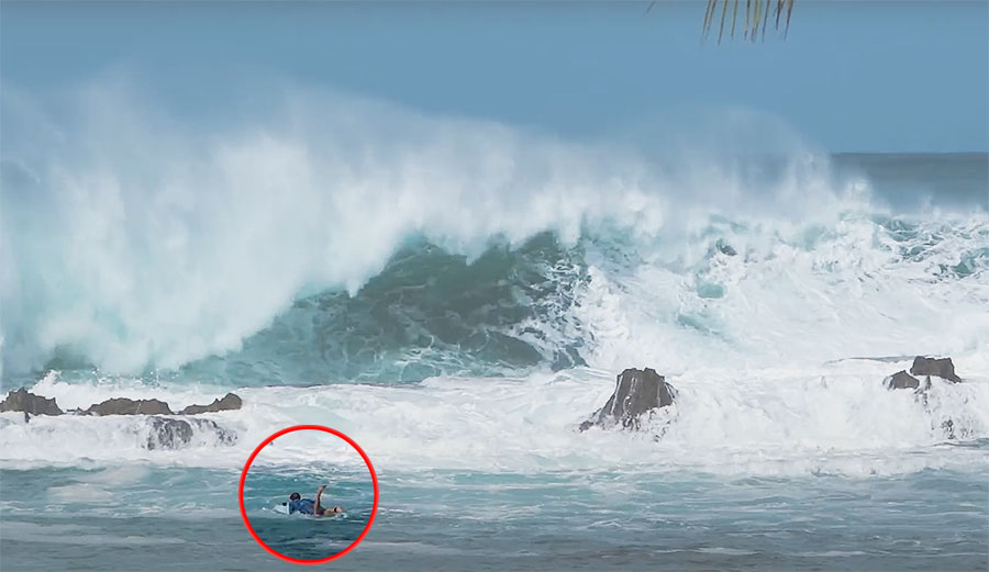 Jamie O'Brien surfs Shark's Cove