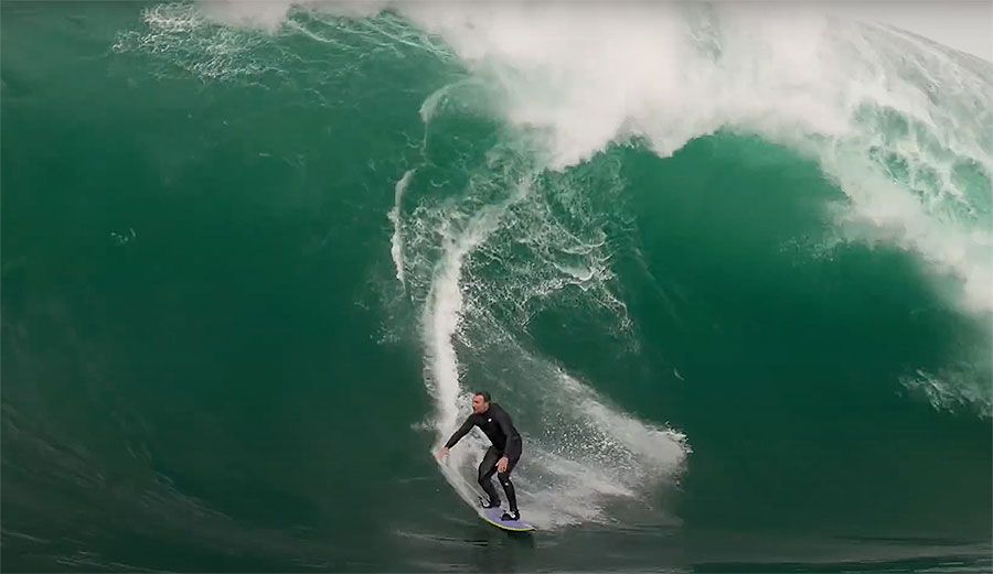 Joel Parkinson surfing Shipstern Bluff