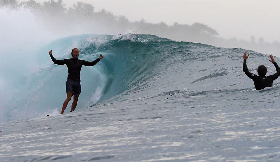 Peter Laing surfing Greenbush