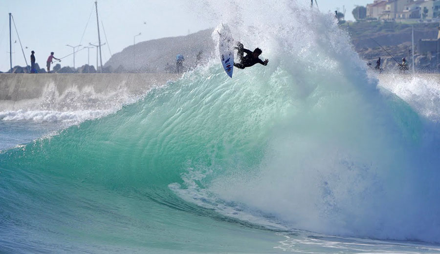 Mason Ho surfing Portugal