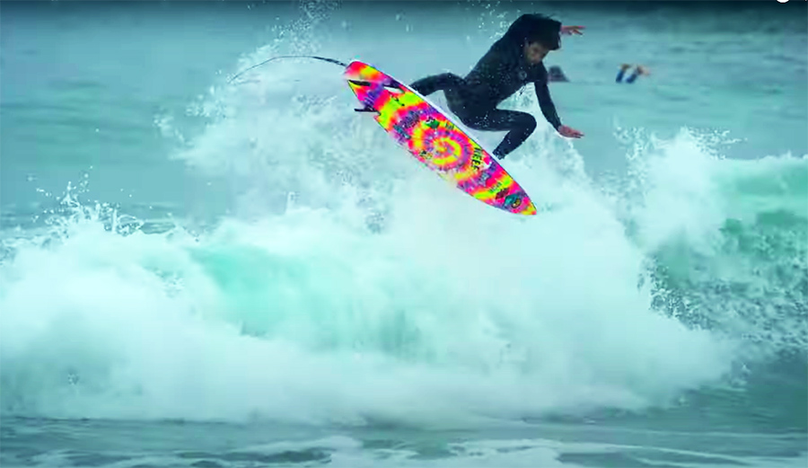 This Is a Montage of Mason Ho at Huntington Beach