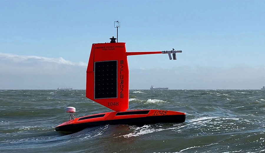 Saildrone in hurricane Sam