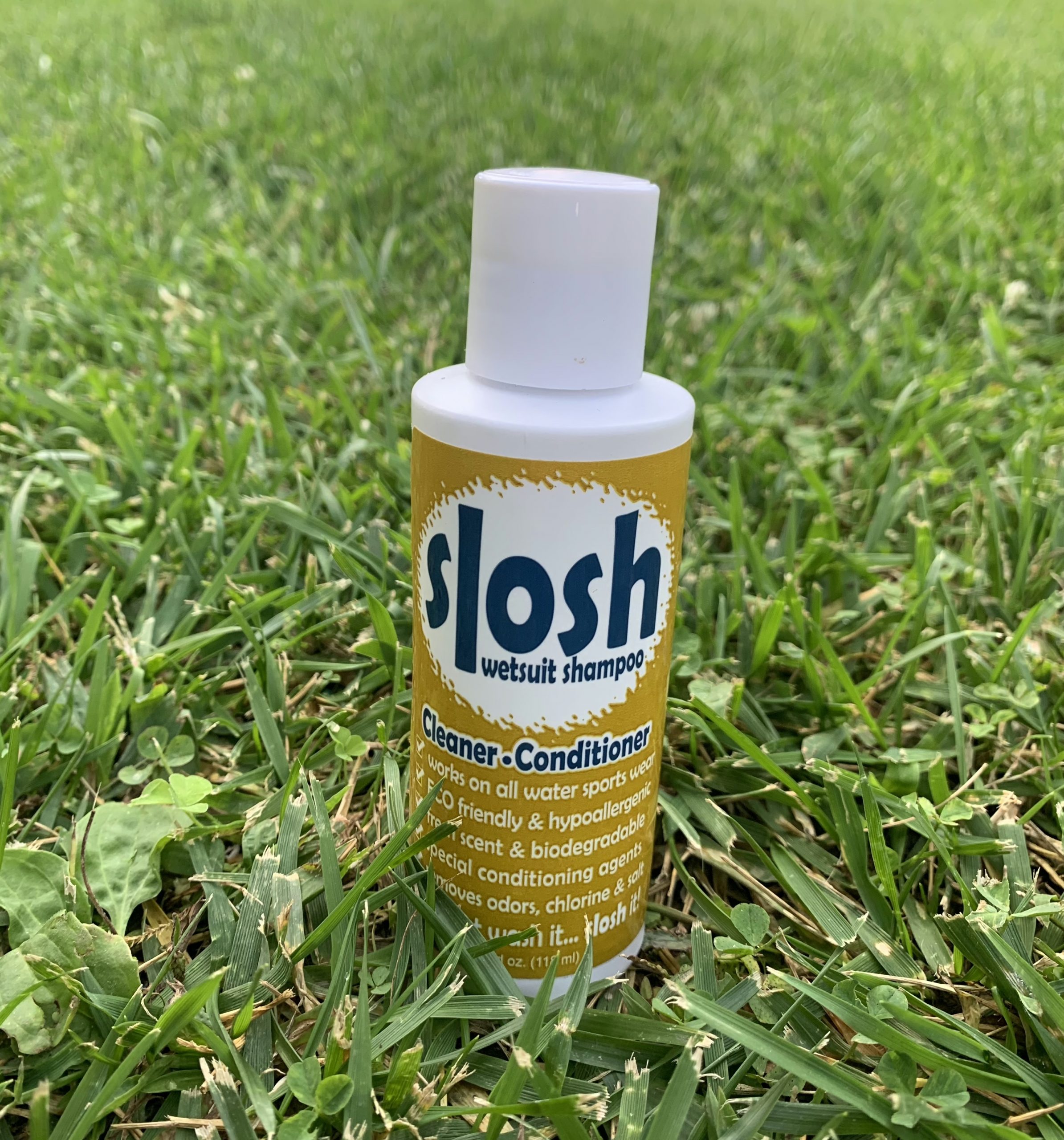 Jaws Slosh wetsuit cleaner, shampoo, and conditioner