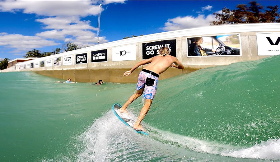 skimboarding at BSR