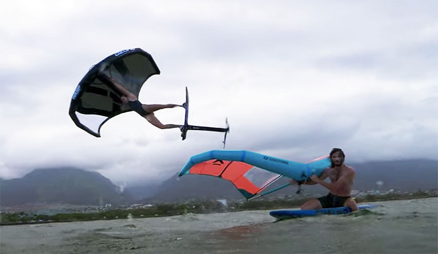 Matt Meola wing foiling