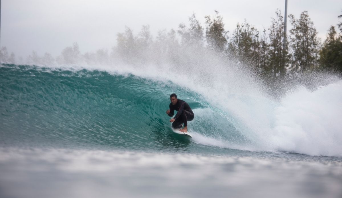 Brian Garrett Crosscut Surfing Kelly Slater's Surf Ranch