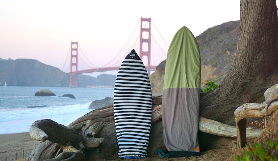 reviewing ho stevie's canvas boardbag and board sock