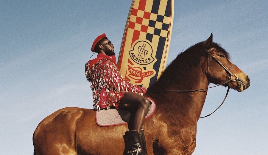 mami wata moncler horse surfboard