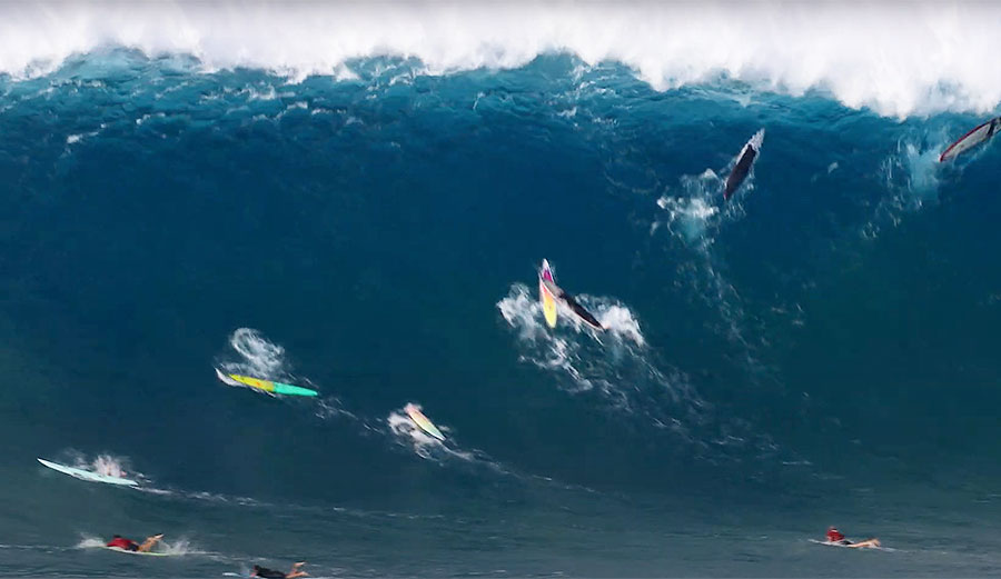 Jaws surfing opening day