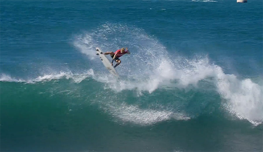 John John Florence surfing at Haleiwa