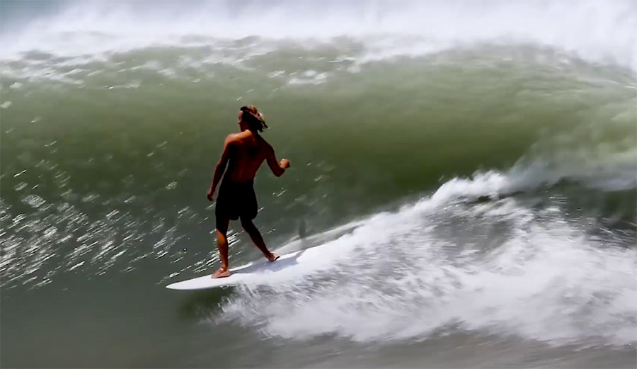 Alex Knost surfing in Mexico