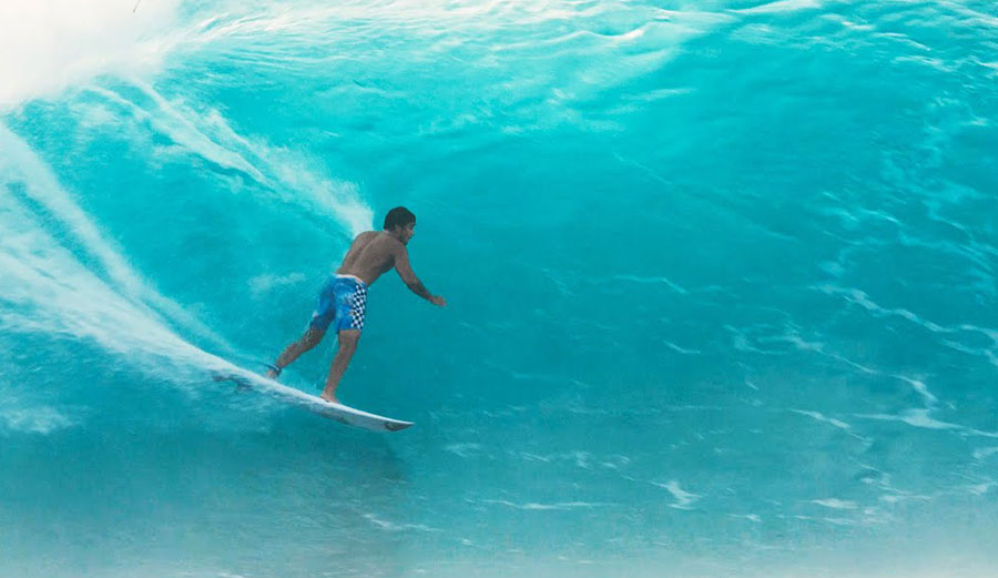 Koa Rothman surfing Pipeline