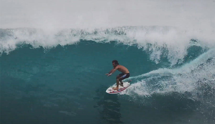 Mason Ho surfing