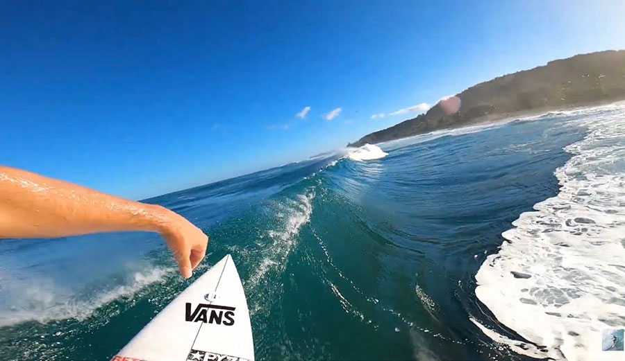 Nathan Florence surfing Pipeline