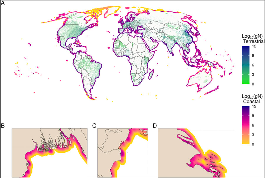 human excrement in ocean