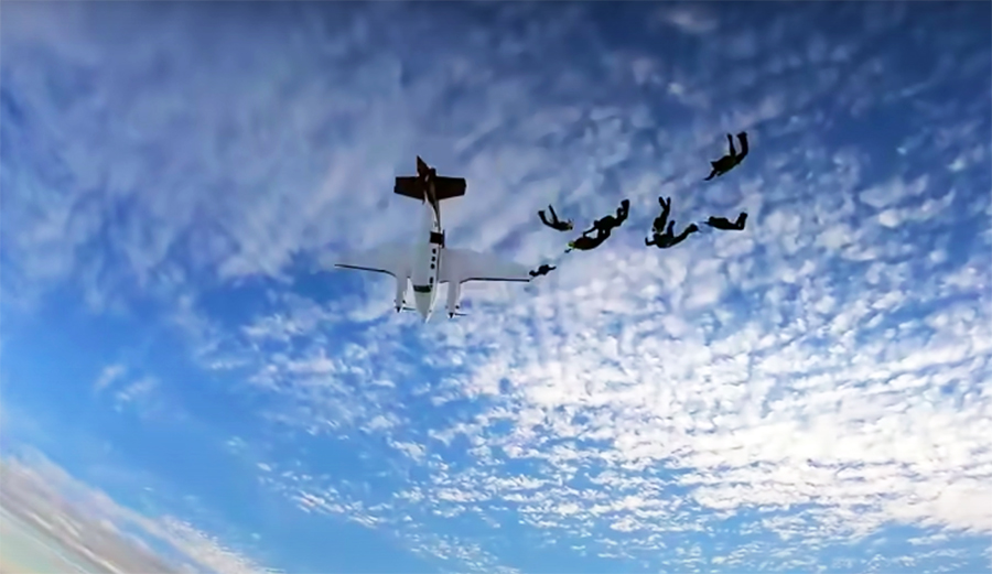 Watch This Airplane Stall out as Skydivers Exit Plane in Terrifying Sequence