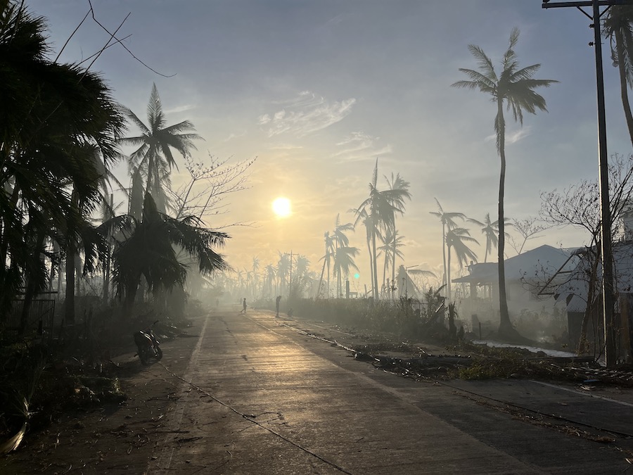 Siargao sunrise typhoon Odette