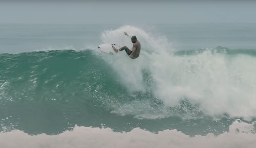 Filipe Toledo surfing in Mexico