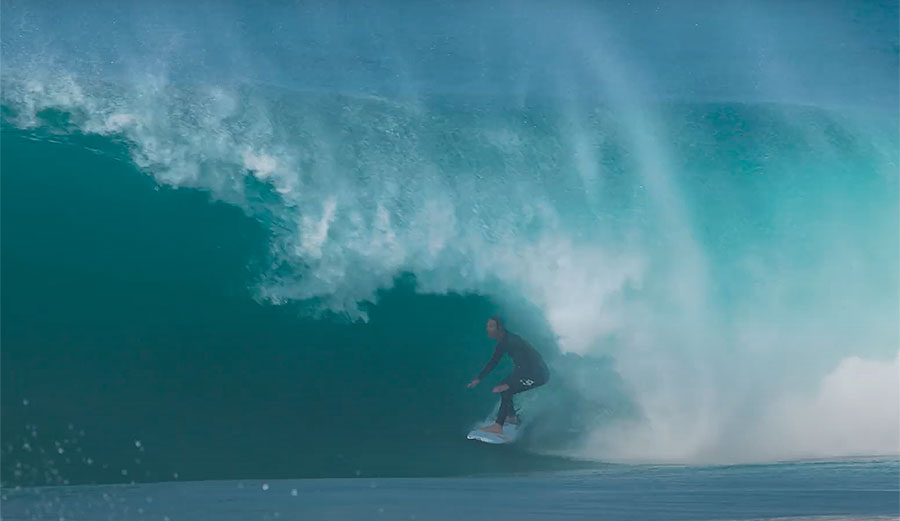 Jordy Smith surfing in Durban
