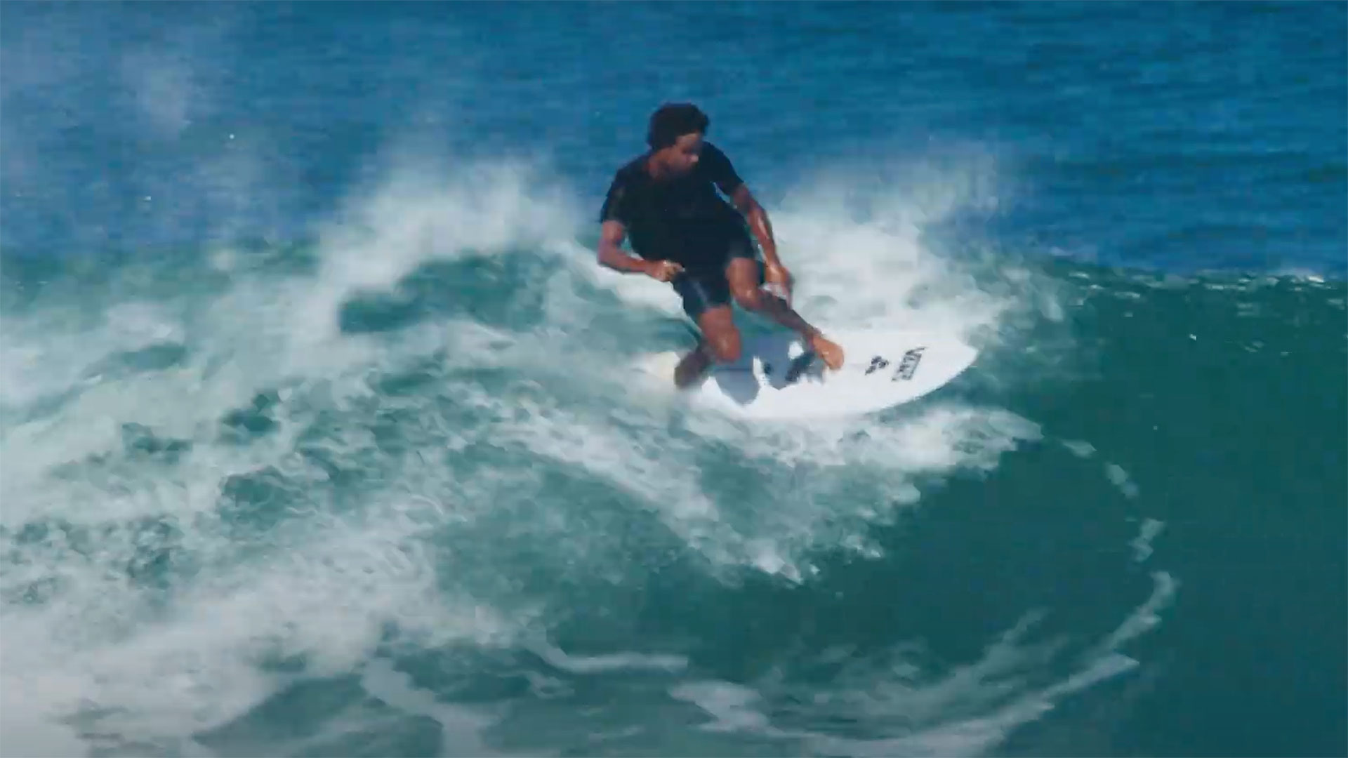 Mikey February surfing Twin Pin