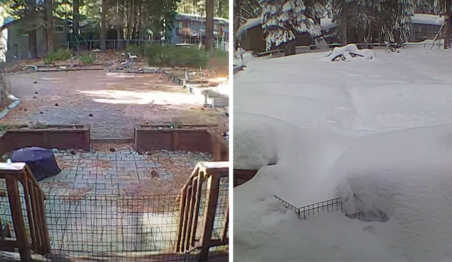 This Time Laps Shows Lake Tahoe Going From Dry to Absolutely Buried in Snow