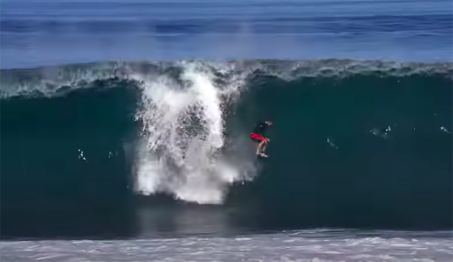 This Footage Shows Exactly How Tough the Drop at Pipeline Is