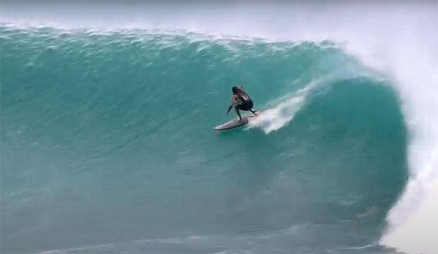 Surfing at Kirra