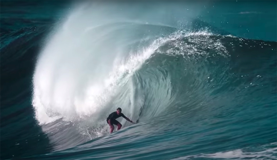 This Is Mark Healey Charging the Left at Waimea Bay (Again)