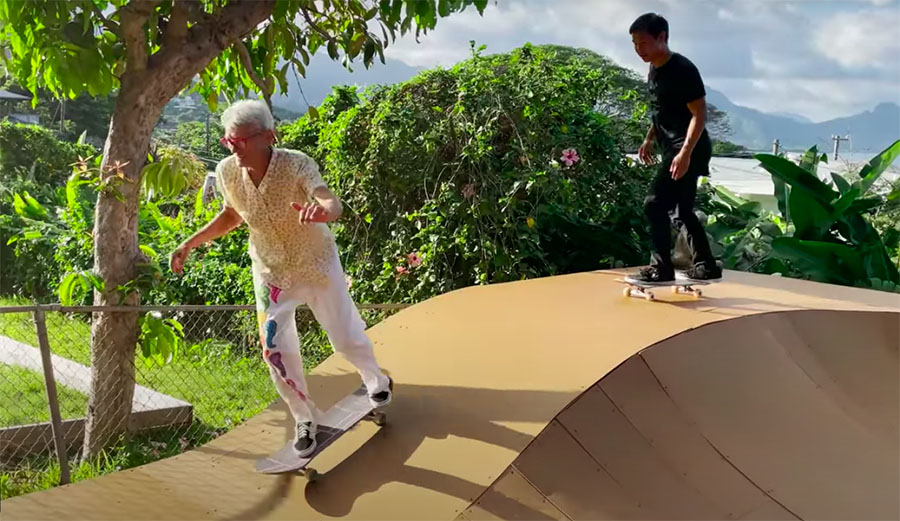 67-Year-Old Skater Turns Backyard into a Skatepark