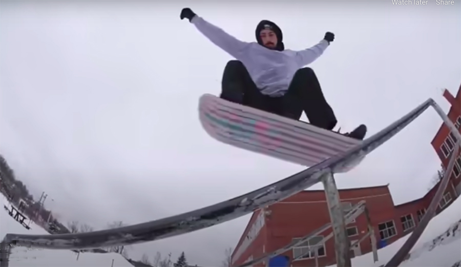 You've Got to See This Guy Snowskate