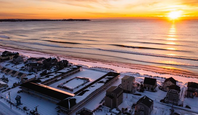 Maine Winter Surfing