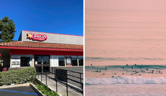 Carl's Jr. Near Trestles is a true surfing icon.