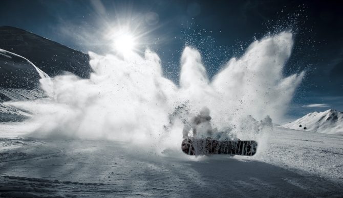 snowboard wipeout