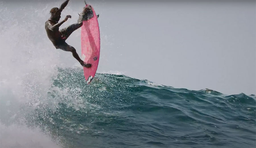 Surfing community in Dakar