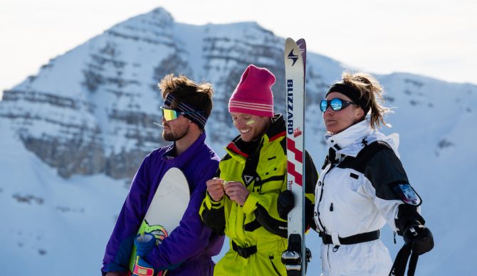 Spring Skiing Retro Jackson Hole