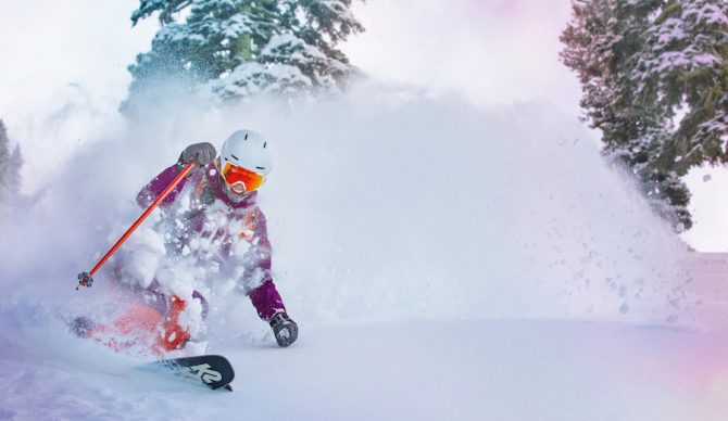 Deep powder skiing Ikon Pass
