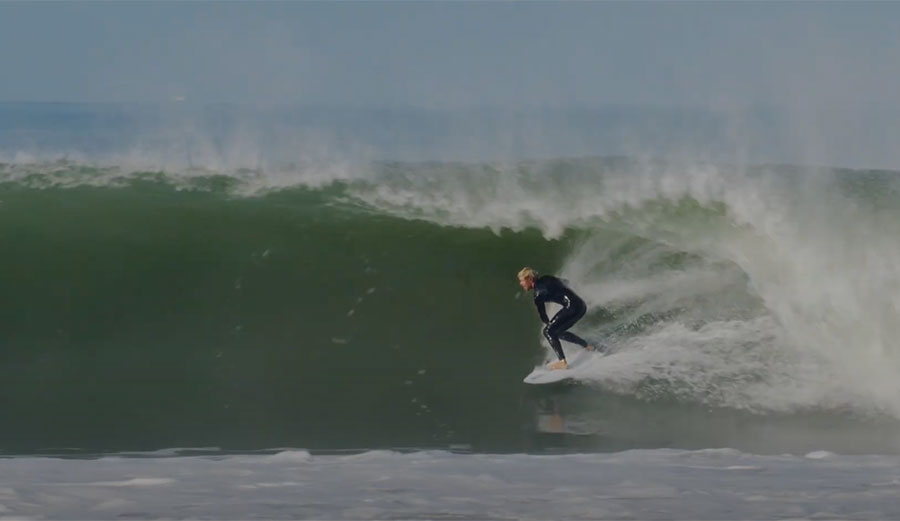 John John Florence surfing Supertubos