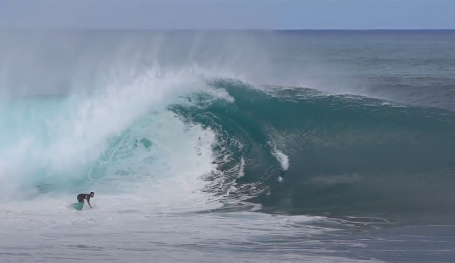 Mark Healey surfing Pipeline