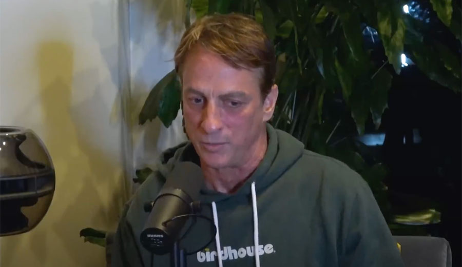 Tony Hawk talking about broken leg
