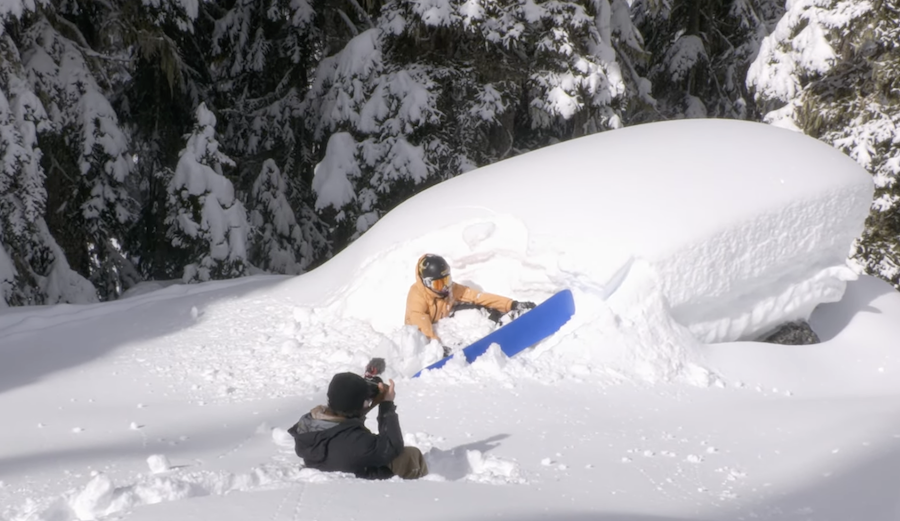 snowboarding in whistler