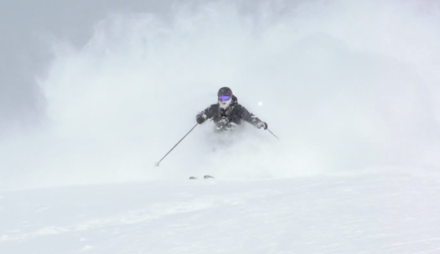 April Powder in Montana.