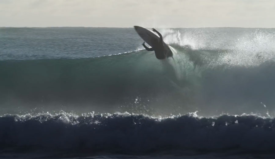 Kehu butler surfing in New Zealand