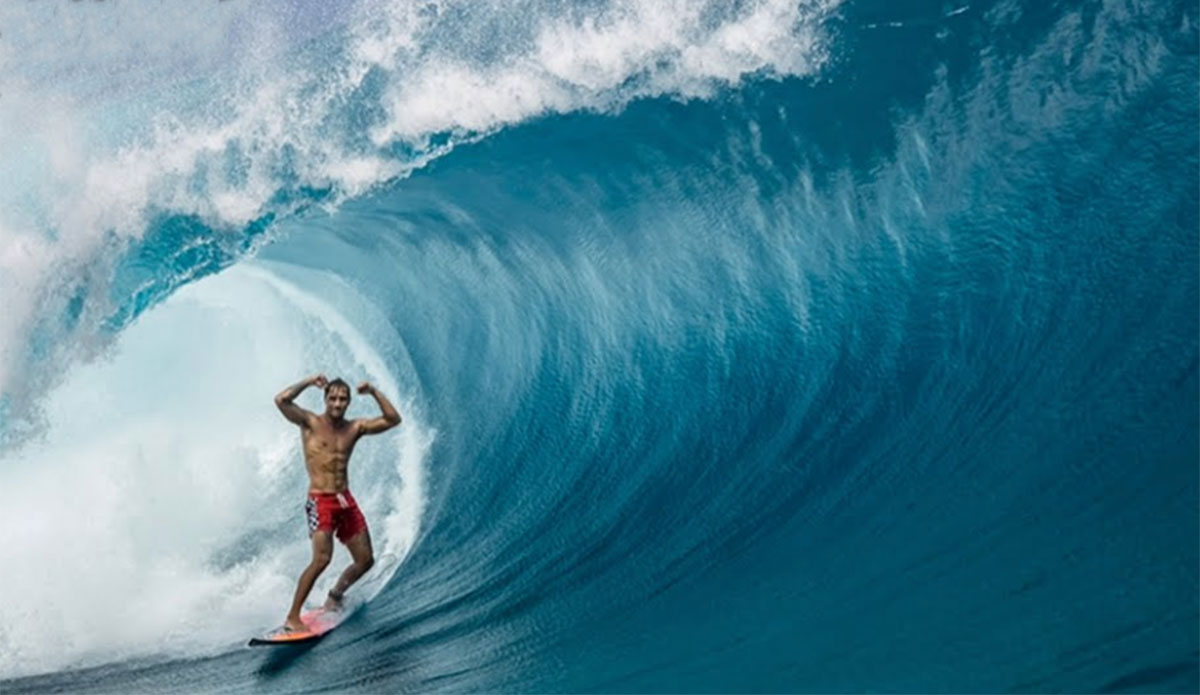 Koa Rothman surfing Teahupoo