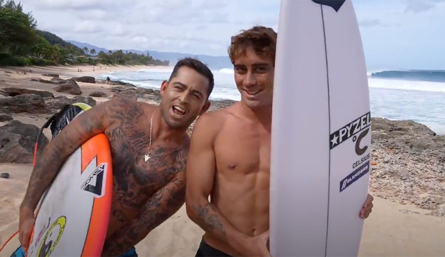 Koa Rothman and Billy Kemper on North Shore