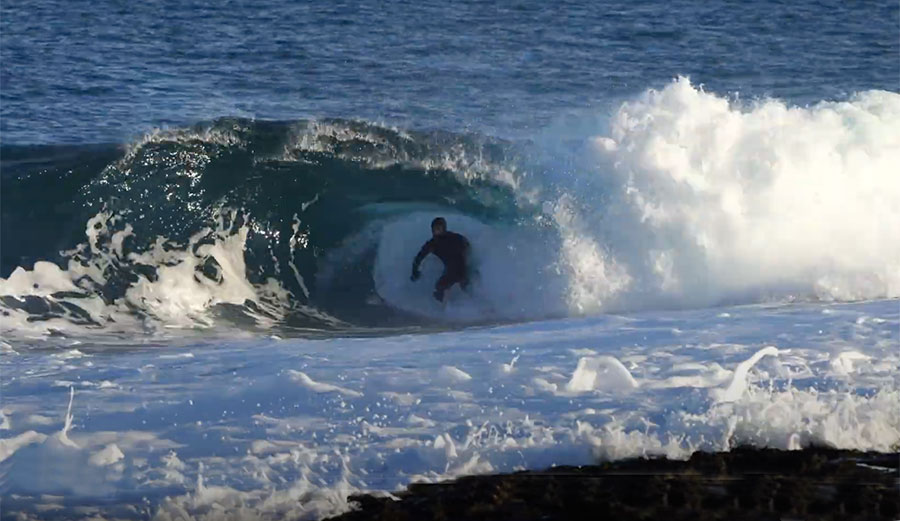 Mason Ho surfing slab