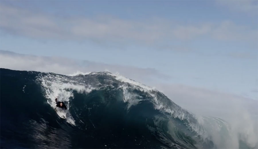 Mikey Wright surfing