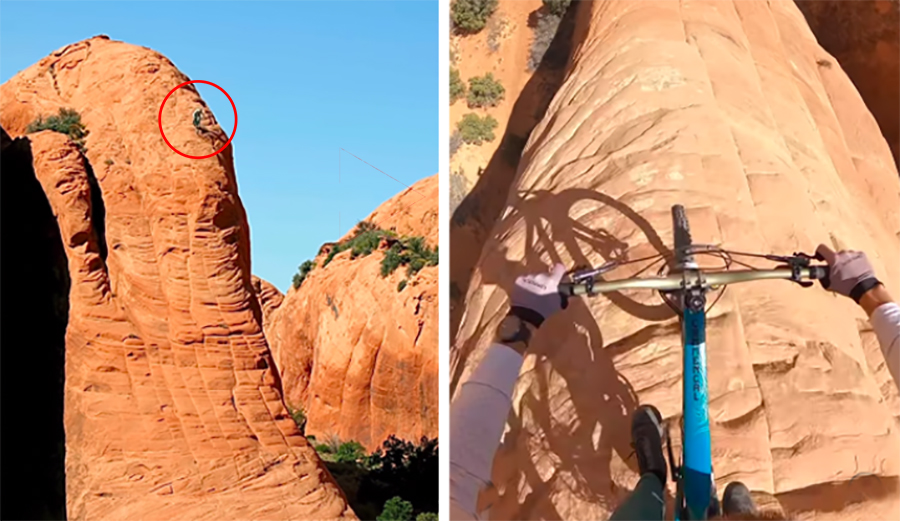Check Out This Line in Moab From Mountain Biker Kilian Bron